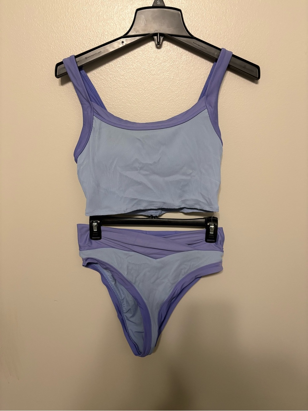 Two-Tone Light Blue Bikini Set